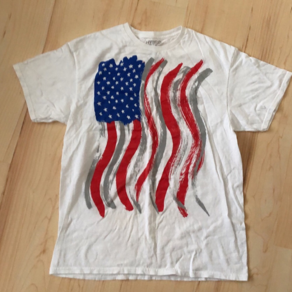 us flag oversized tee